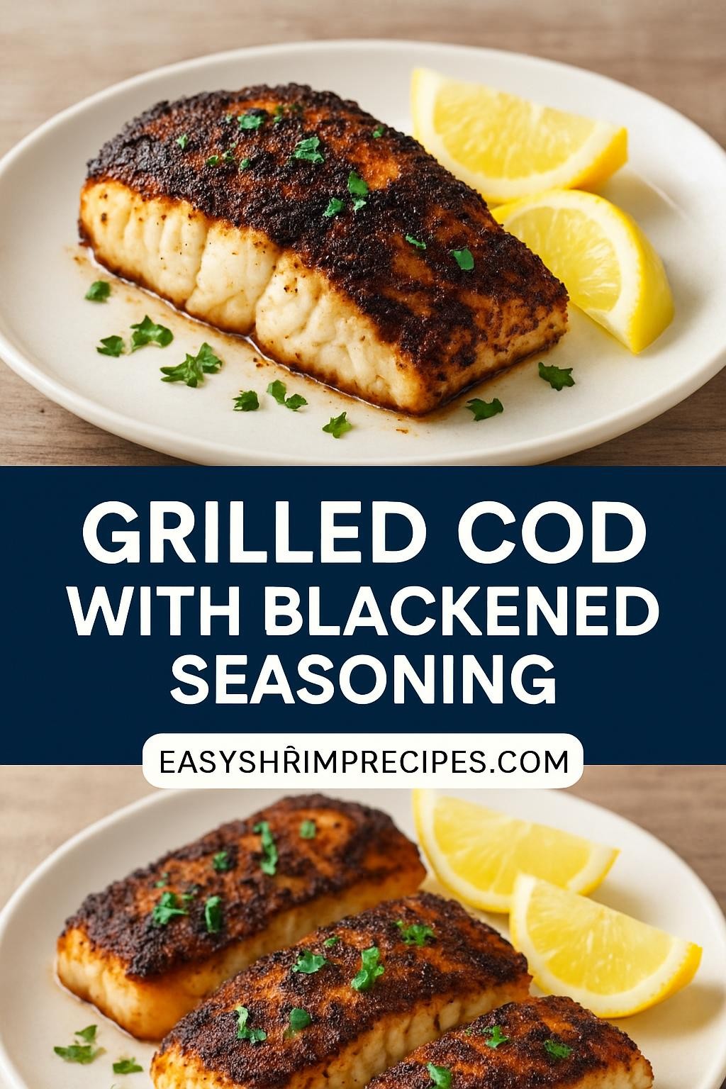 Grilled Cod with Blackened Seasoning