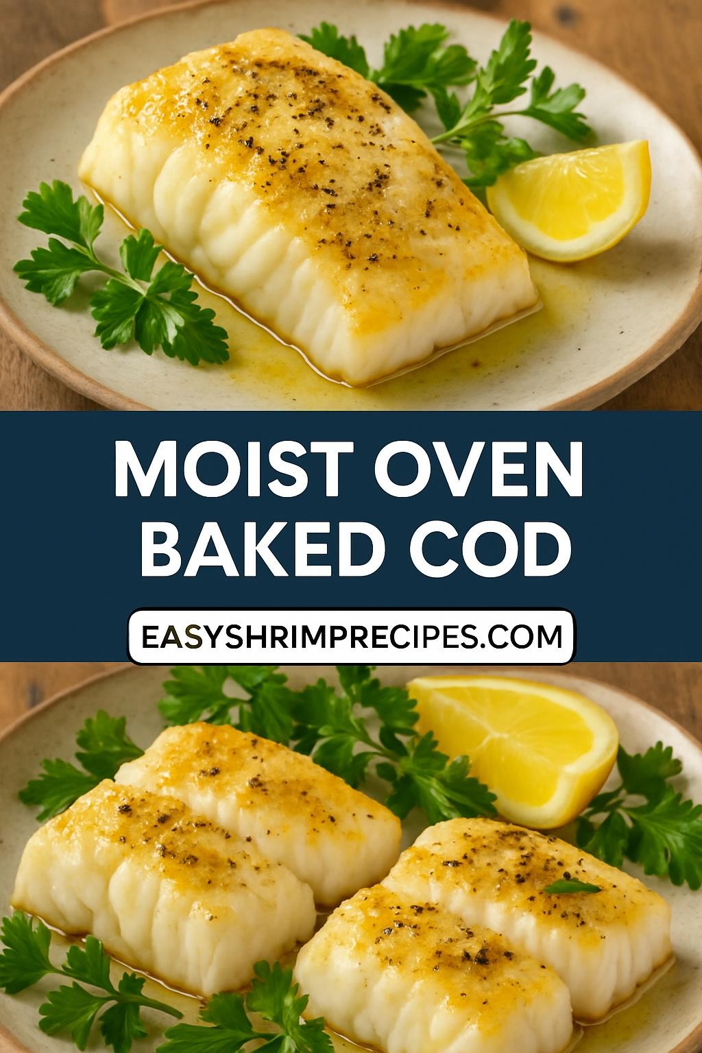 Moist Oven Baked Cod