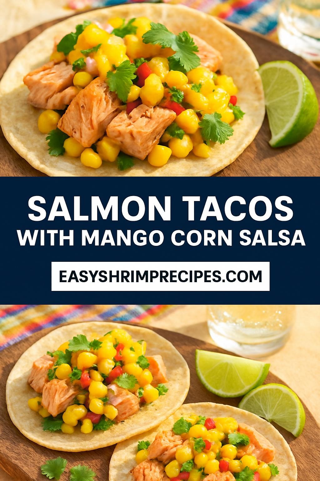 Salmon Tacos with Mango Corn Salsa