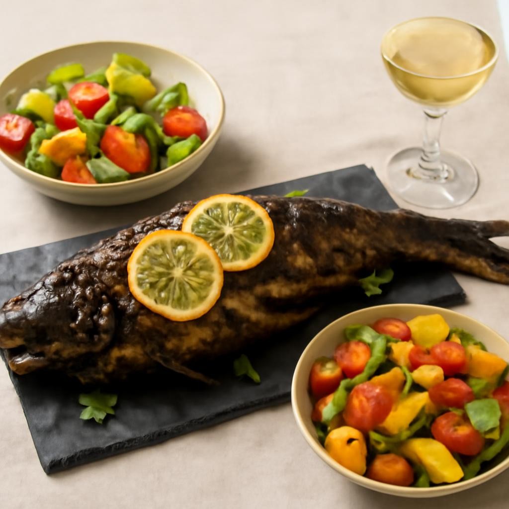 Baked Whole Catfish