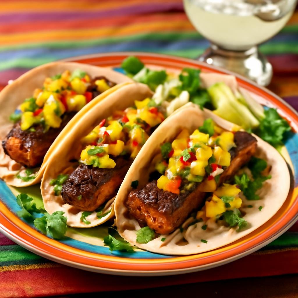 Blackened Mahi Mahi Tacos with Pineapple Salsa