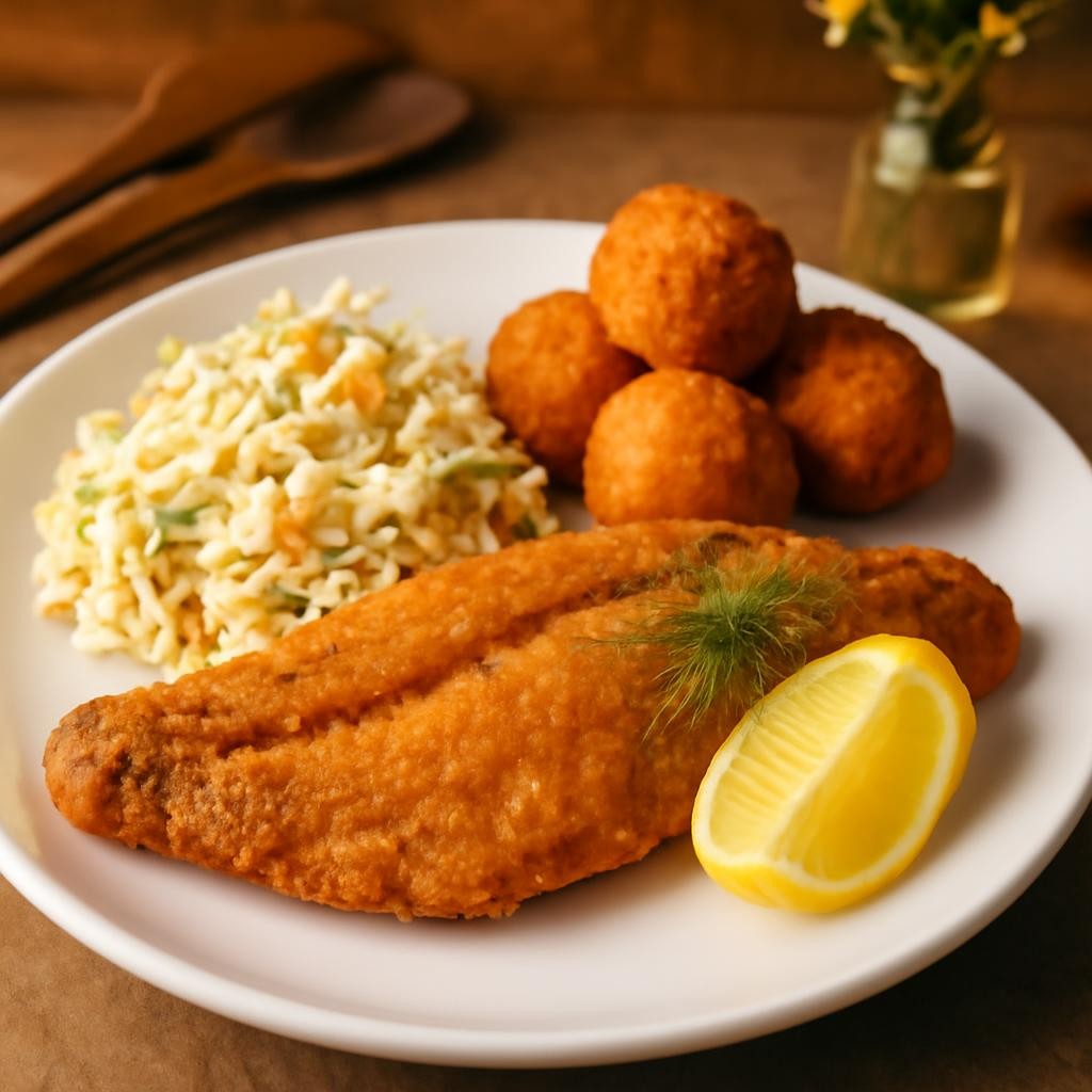 Fried Cornmeal Crusted Catfish