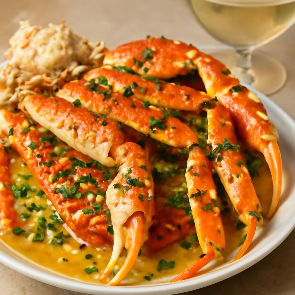 Garlic Butter Snow Crab Legs