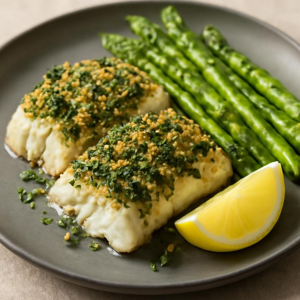 Garlic Herb Baked Cod