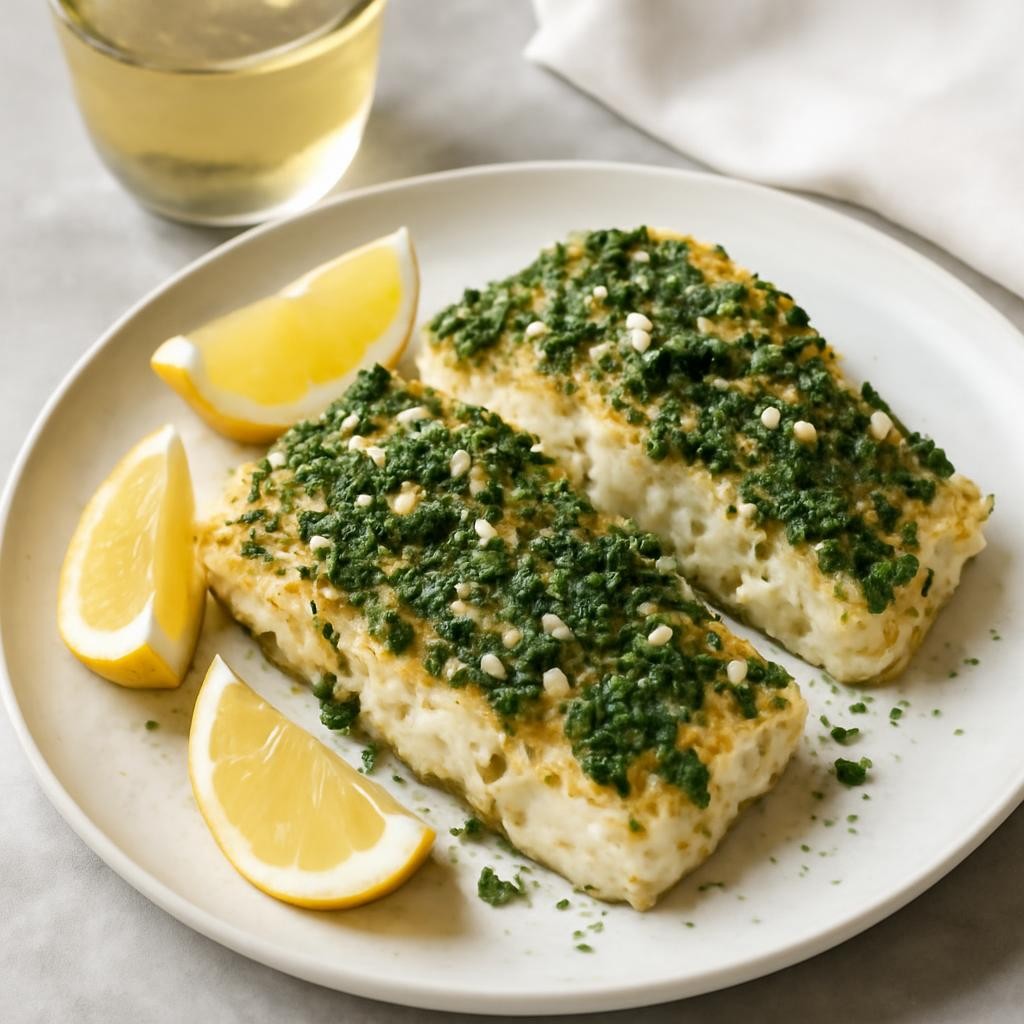 Garlic Herb Baked Cod