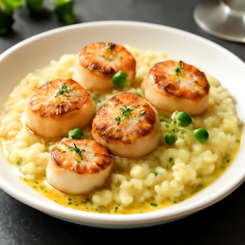 Seared Scallops with Garlic Butter