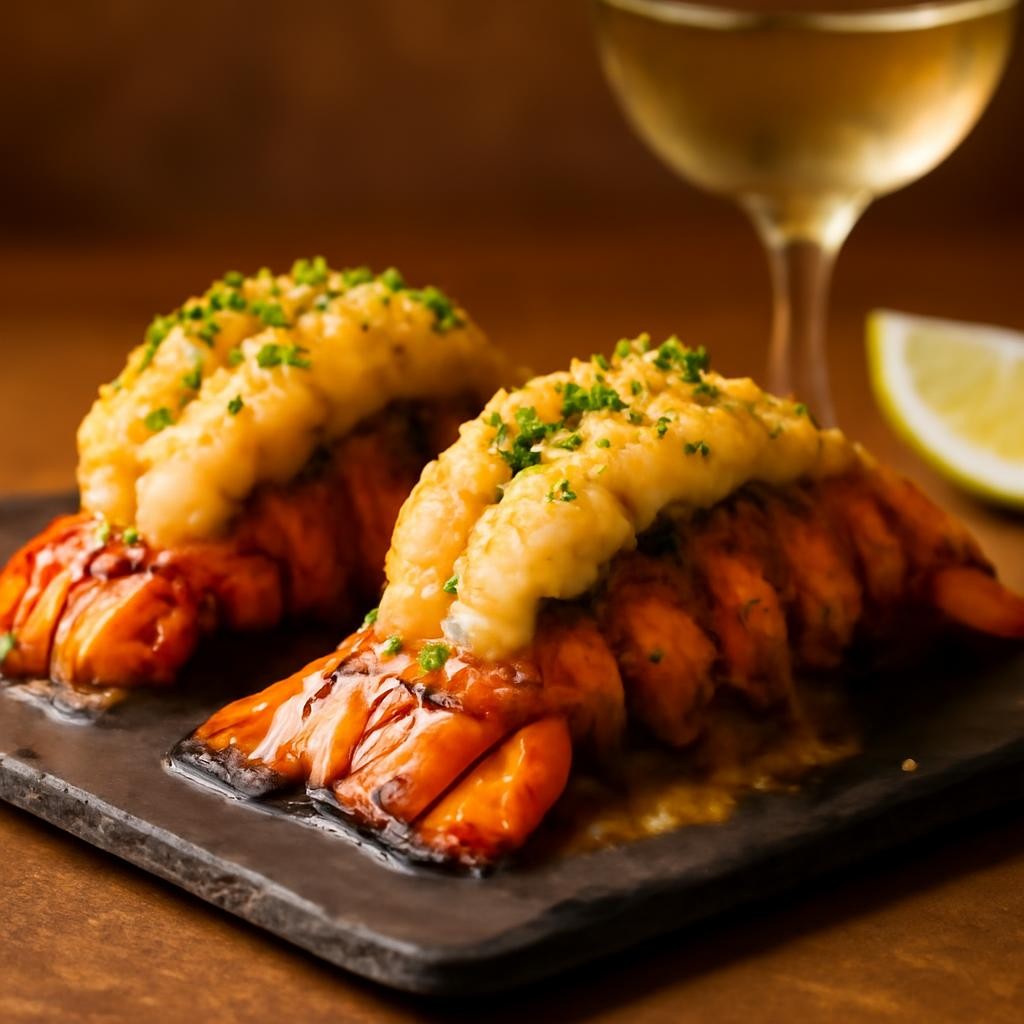 The Best Broiled Lobster Tails