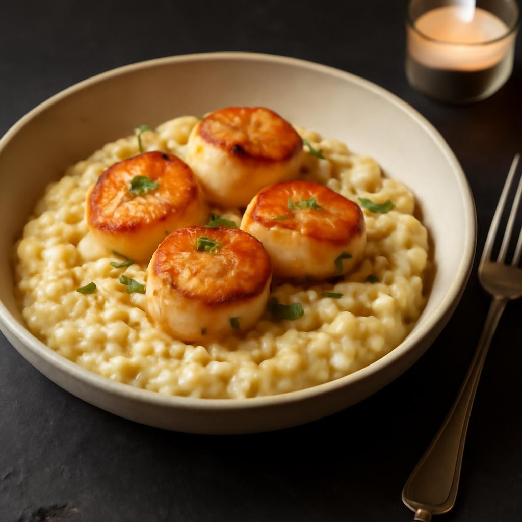 scallops risotto recipe