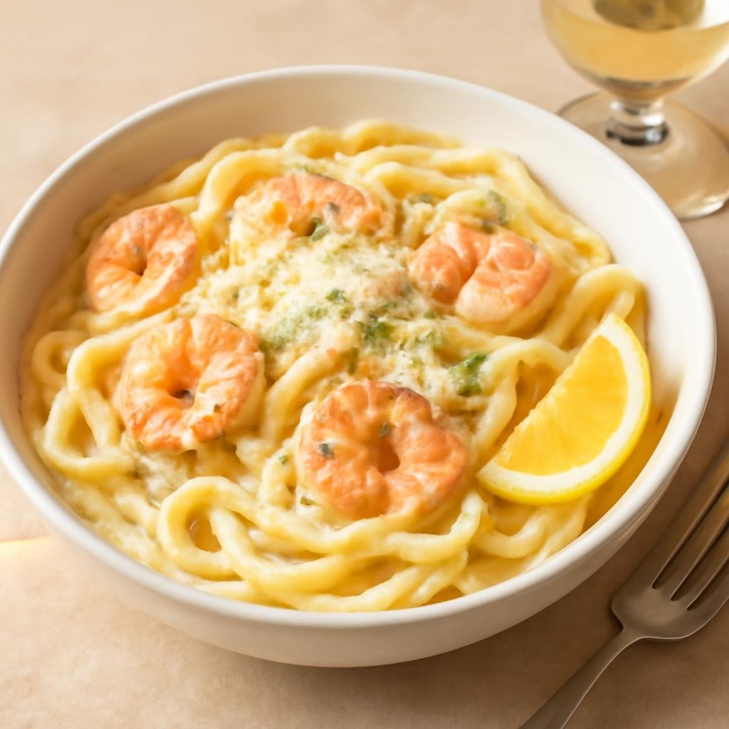 shrimp alfredo pasta recipe