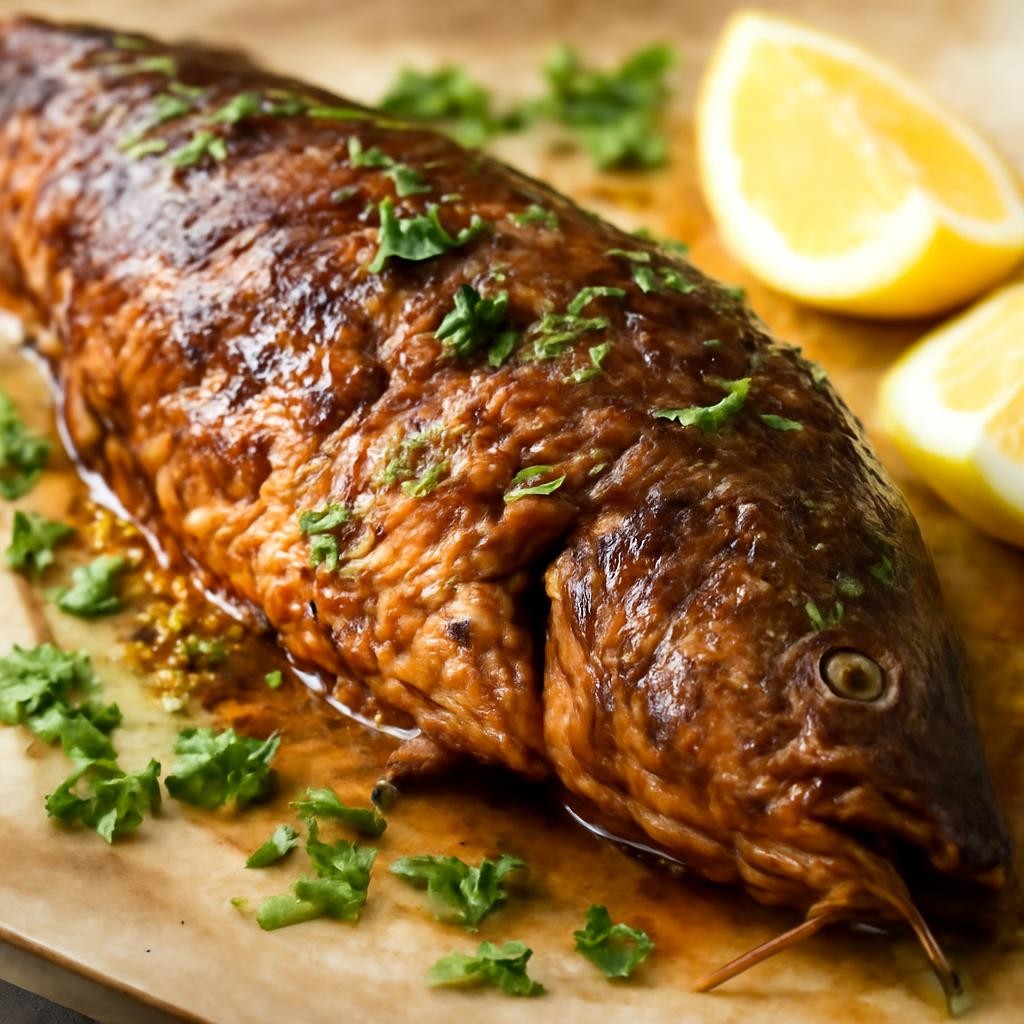 Baked Whole Catfish