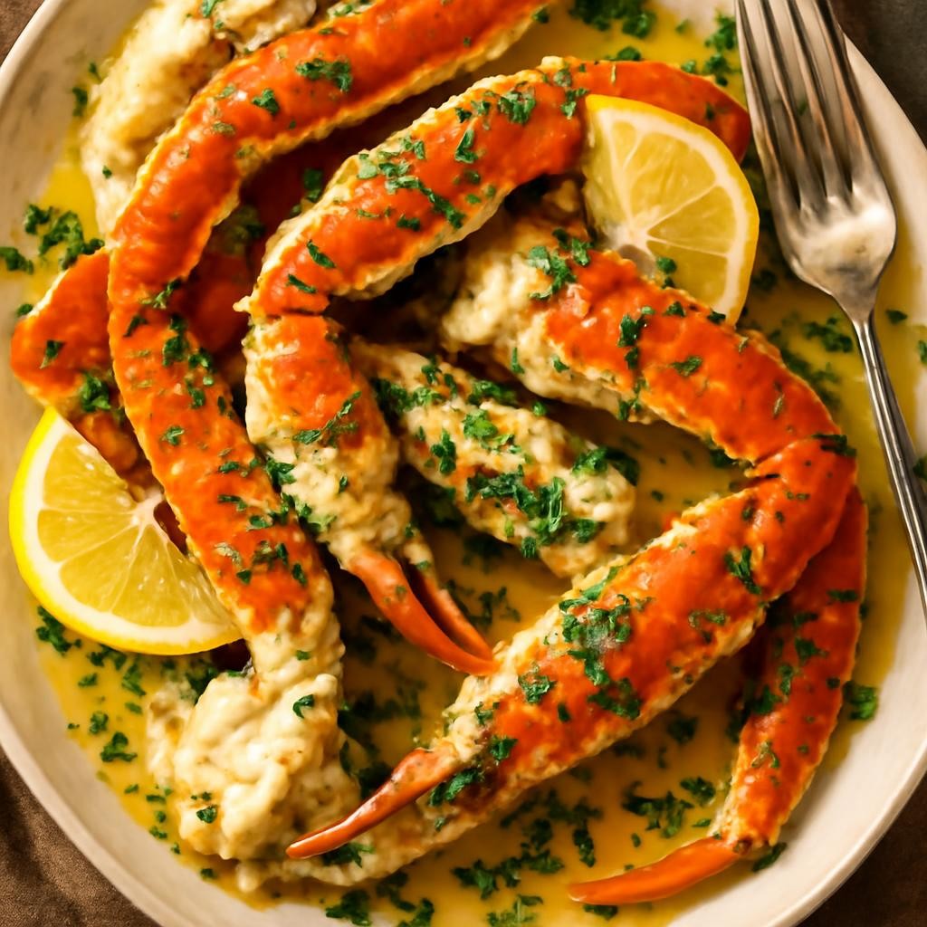 Crab Legs with Garlic Butter Sauce