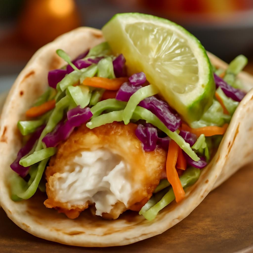 Fish Tacos with Cabbage Slaw