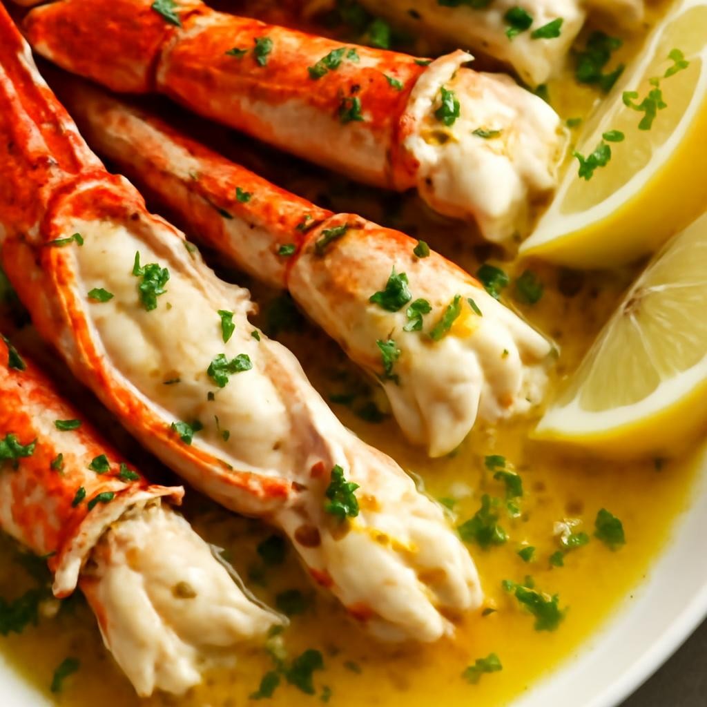 Garlic Butter Baked Crab Legs Recipe