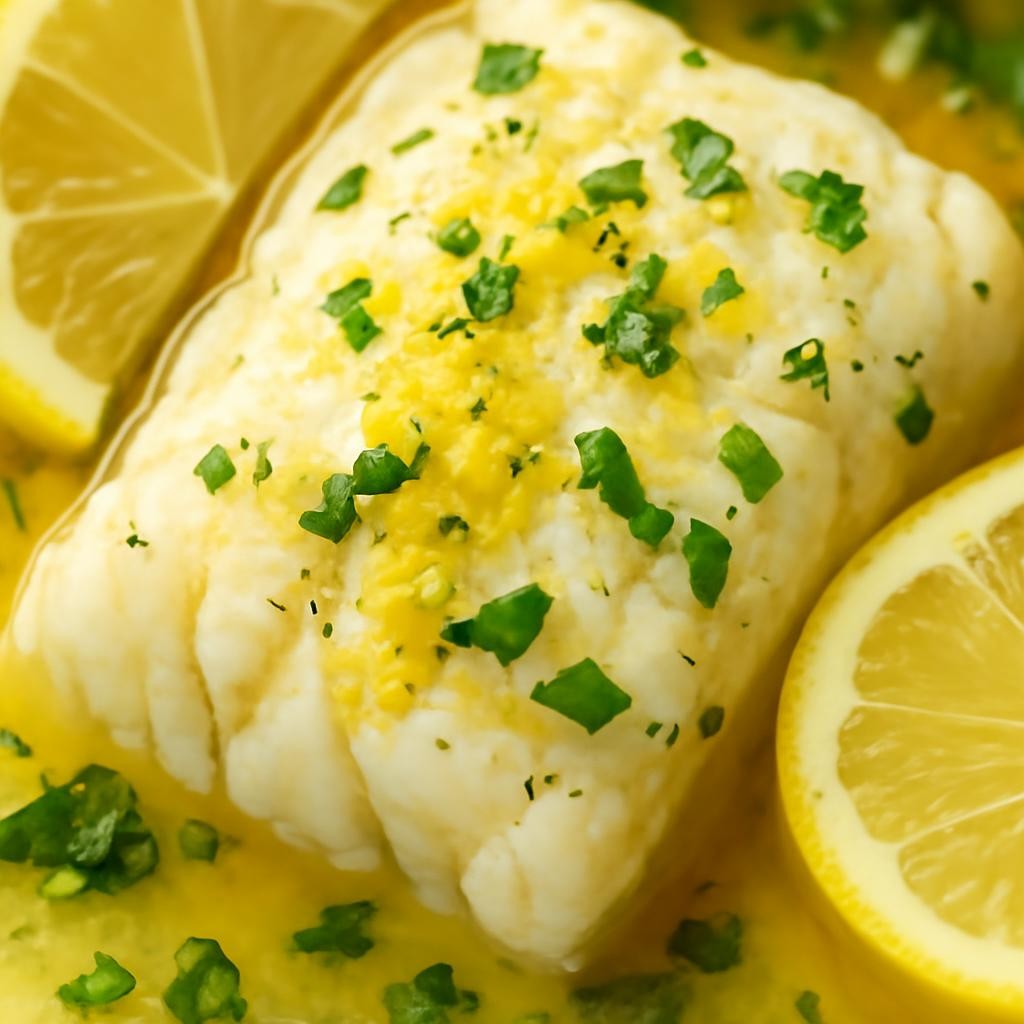 Lemon Butter Baked Cod