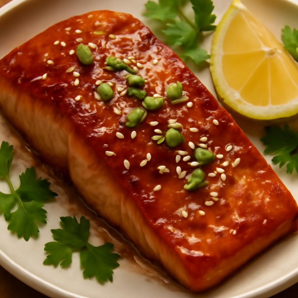 Salmon with Brown Sugar Glaze
