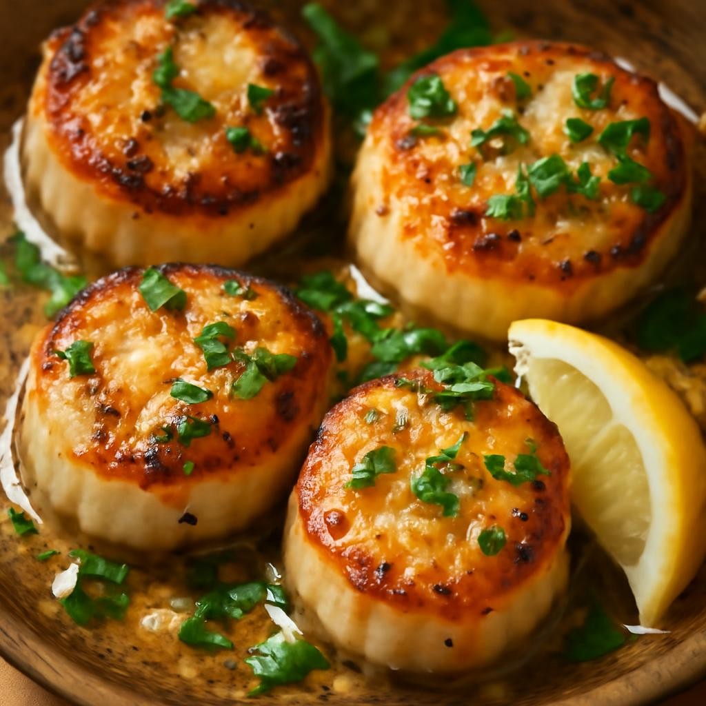 Seared Scallops with Garlic Butter