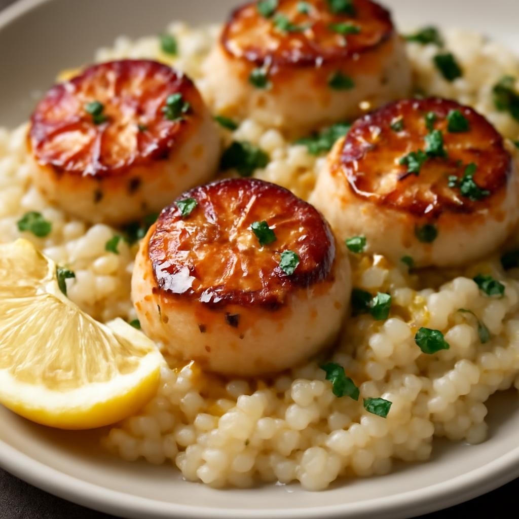 Seared Scallops with Garlic Butter