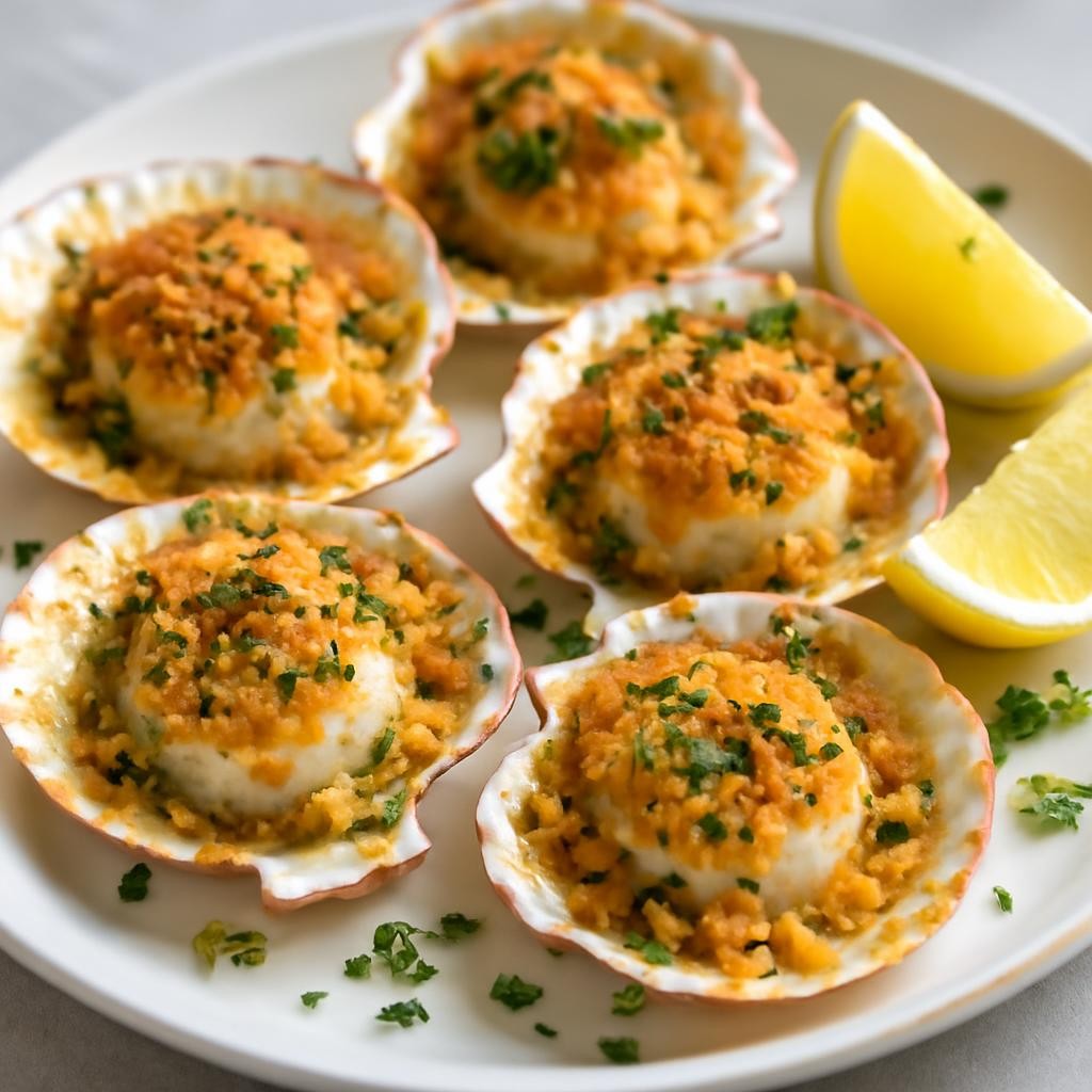baked sea scallops recipe
