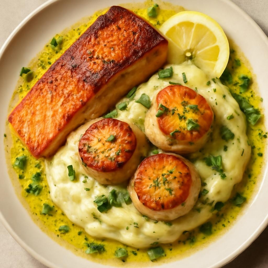 salmon and scallops recipe