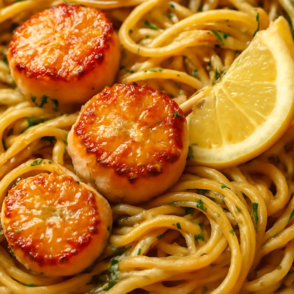 scallops and linguine recipe