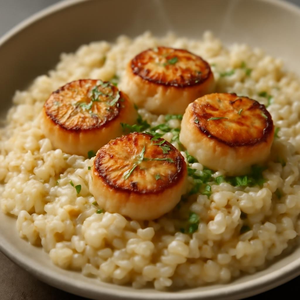 scallops risotto recipe