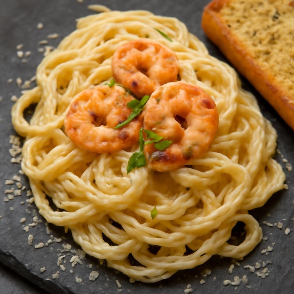 shrimp alfredo pasta recipe