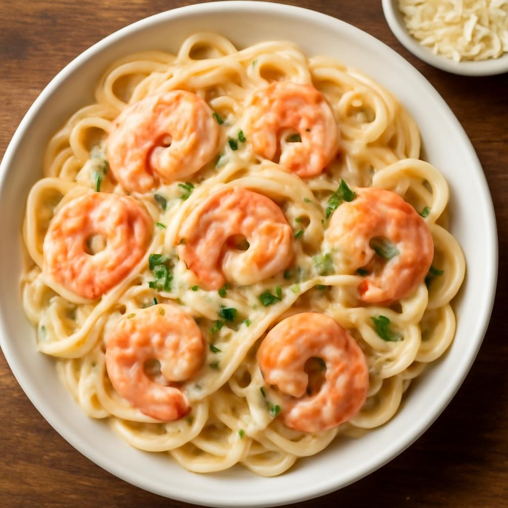 shrimp fettuccine alfredo recipe