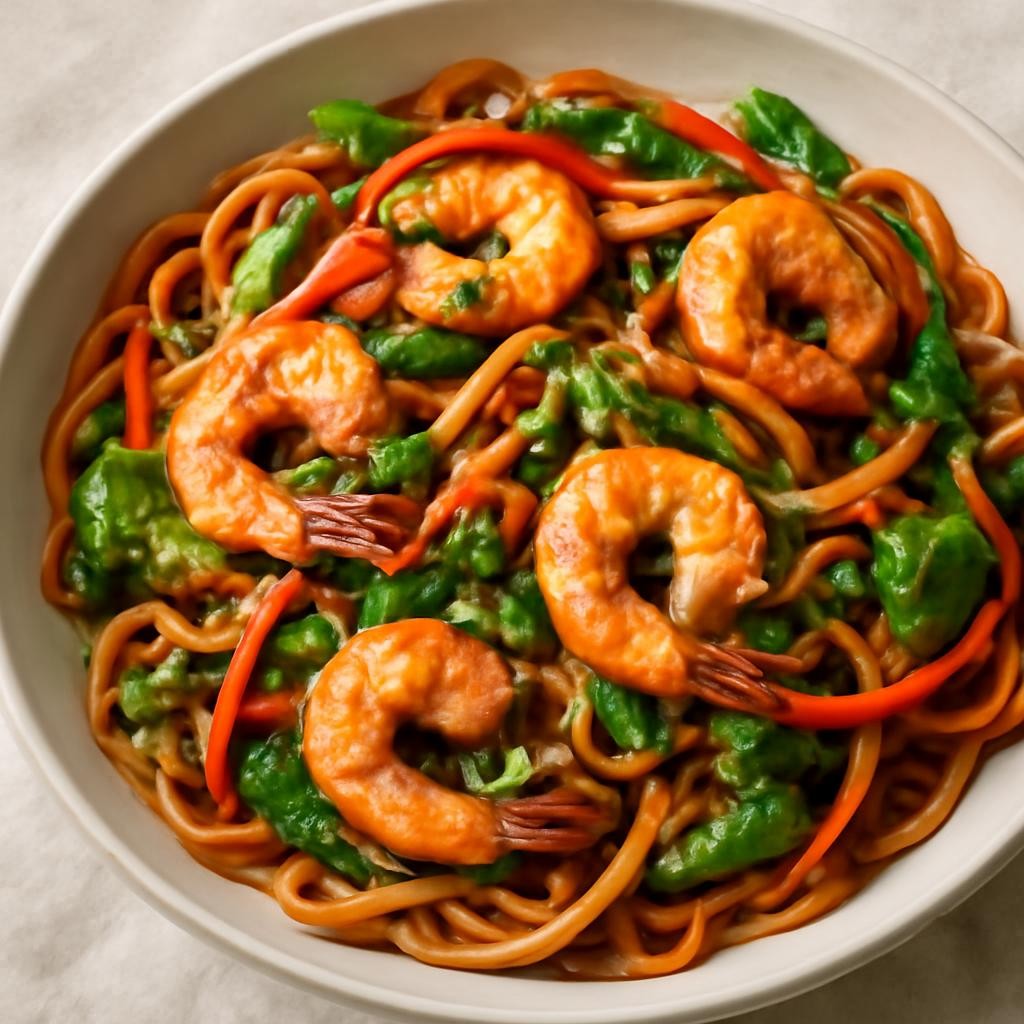 shrimp lo mein recipe
