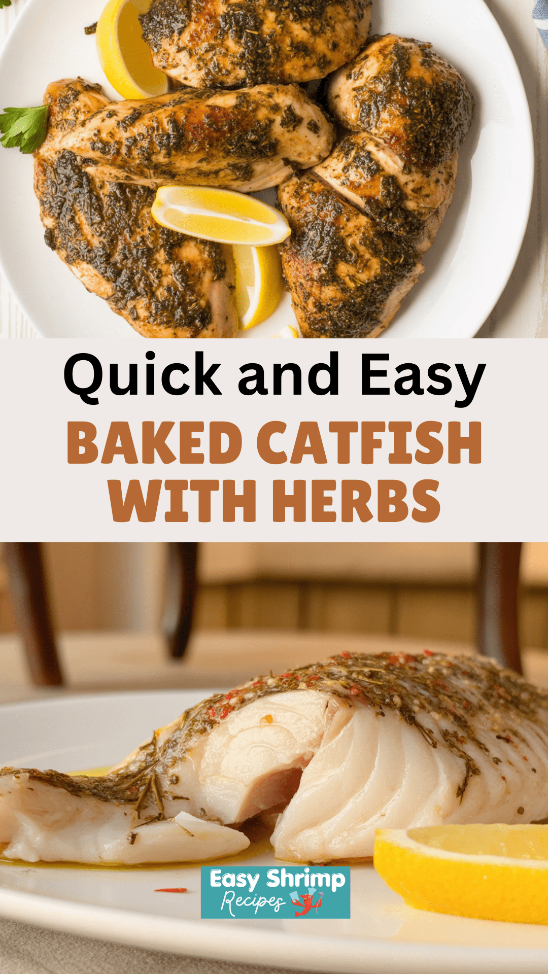 Baked Catfish with Herbs
