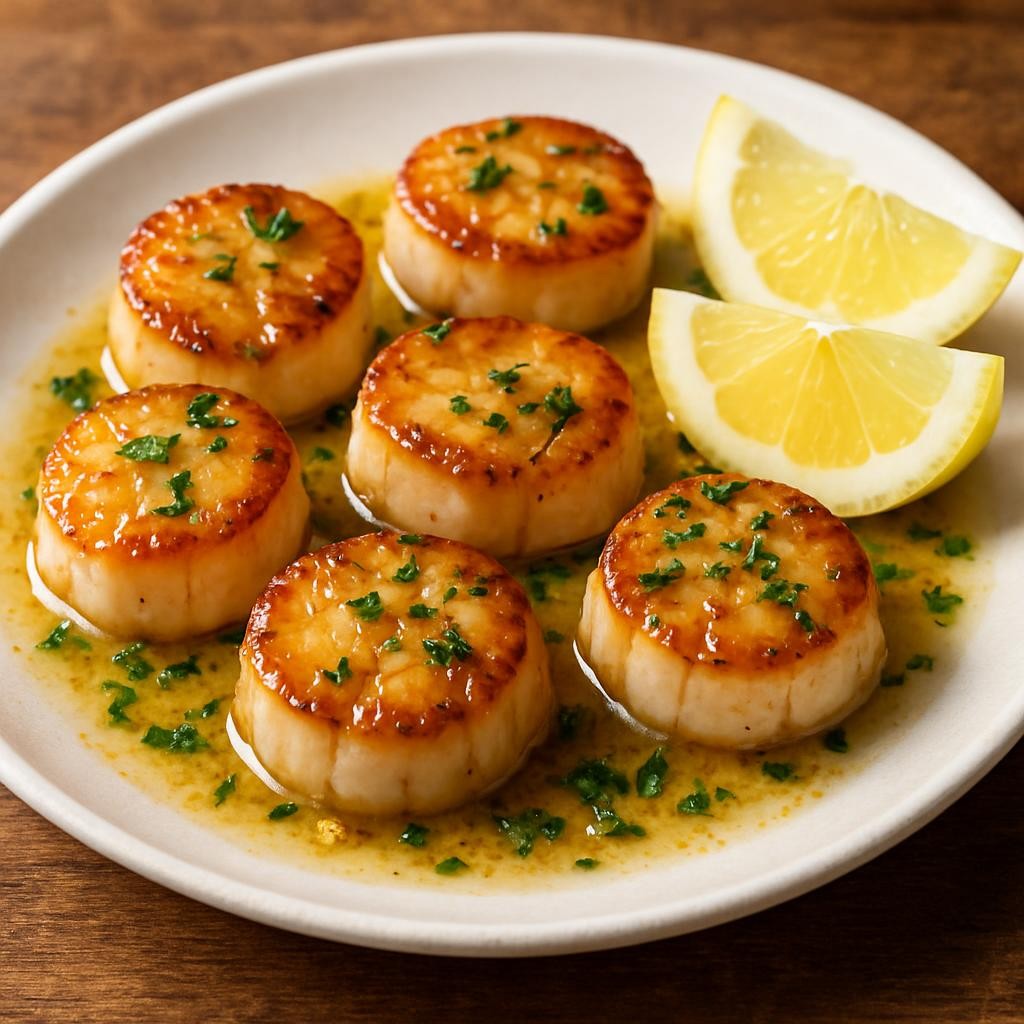 Buttery-Garlic-Seared-Scallops