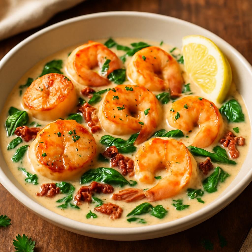 Creamy-Tuscan-Shrimp-and-Scallops