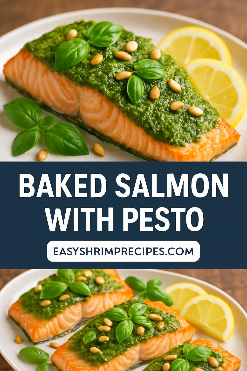 Baked Salmon with Pesto