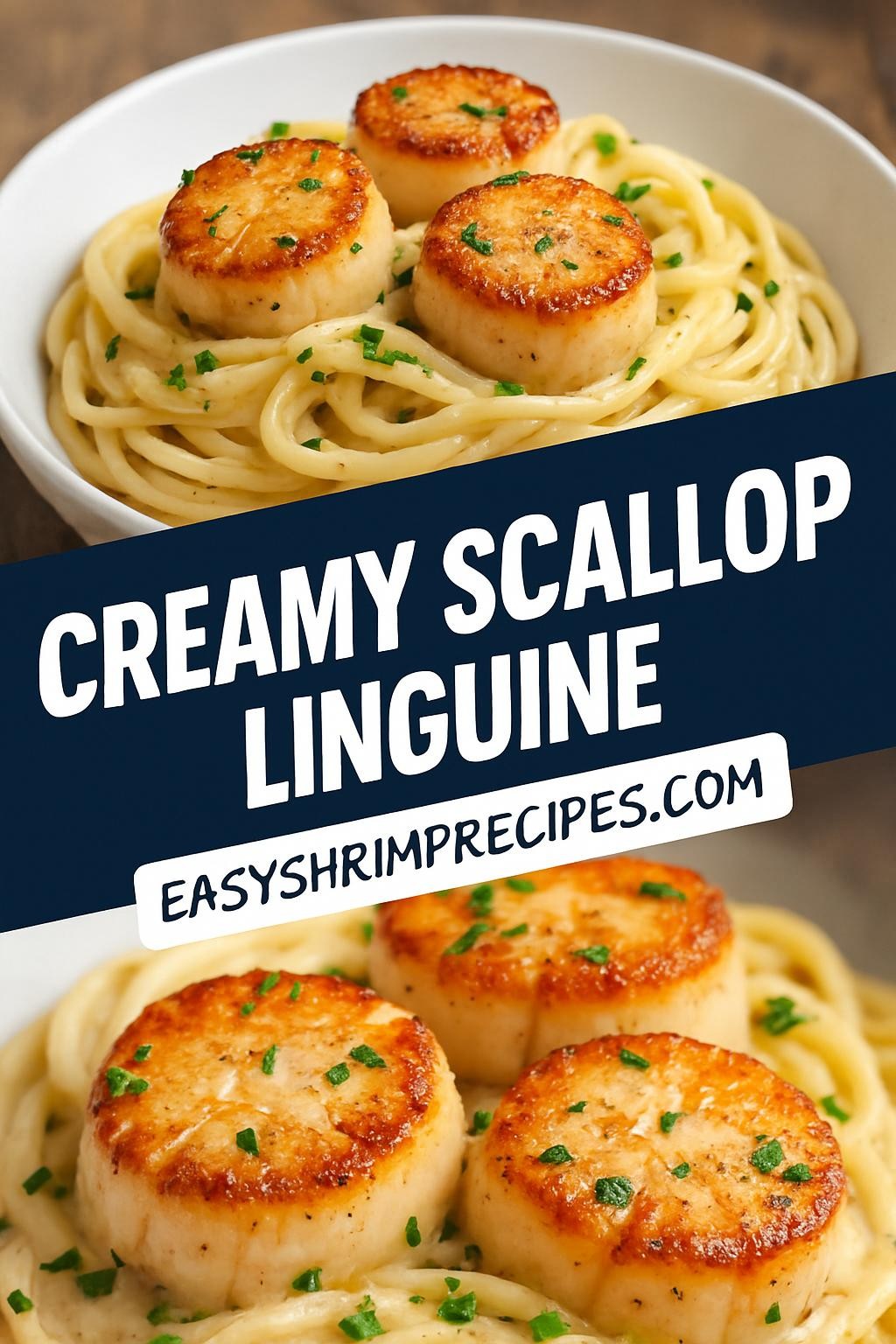 Creamy Scallop Linguine