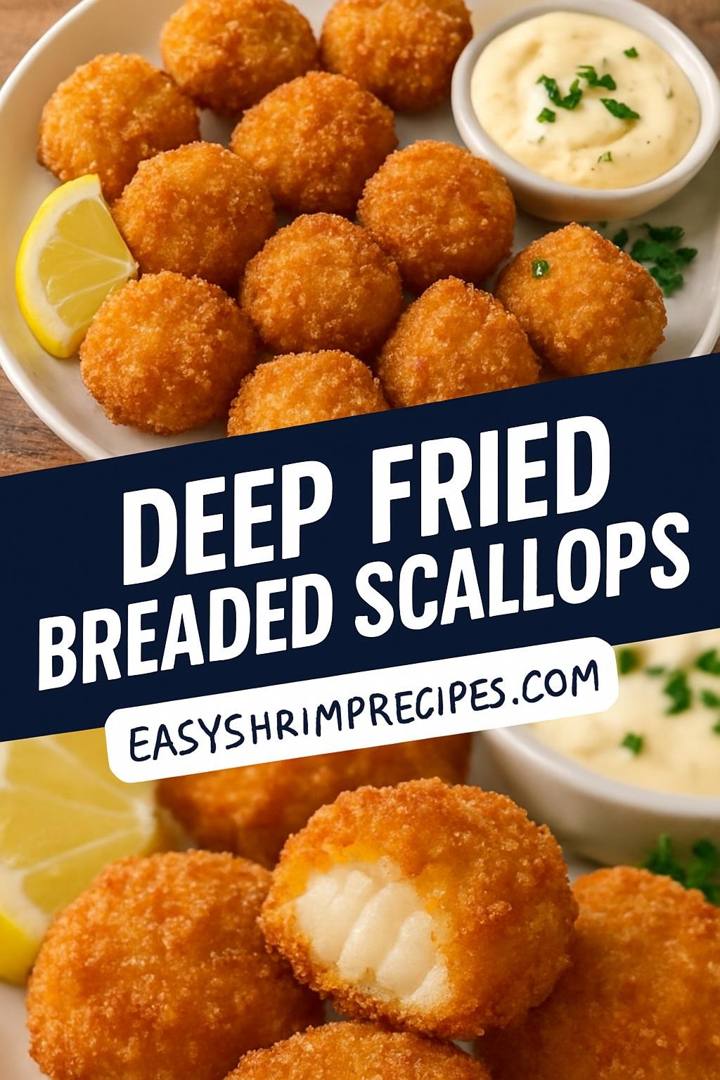 Deep Fried Breaded Scallops