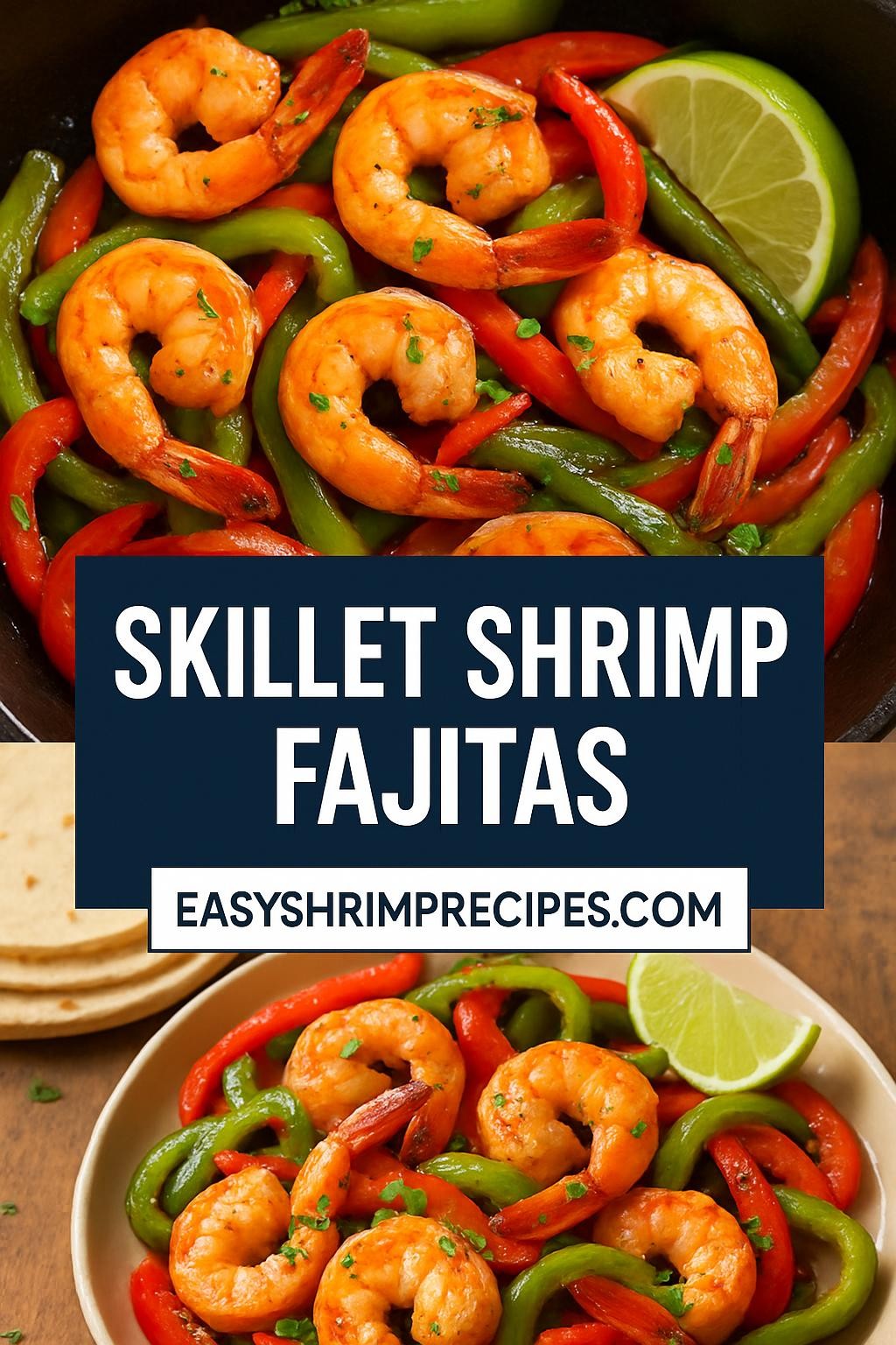 Skillet Shrimp Fajitas