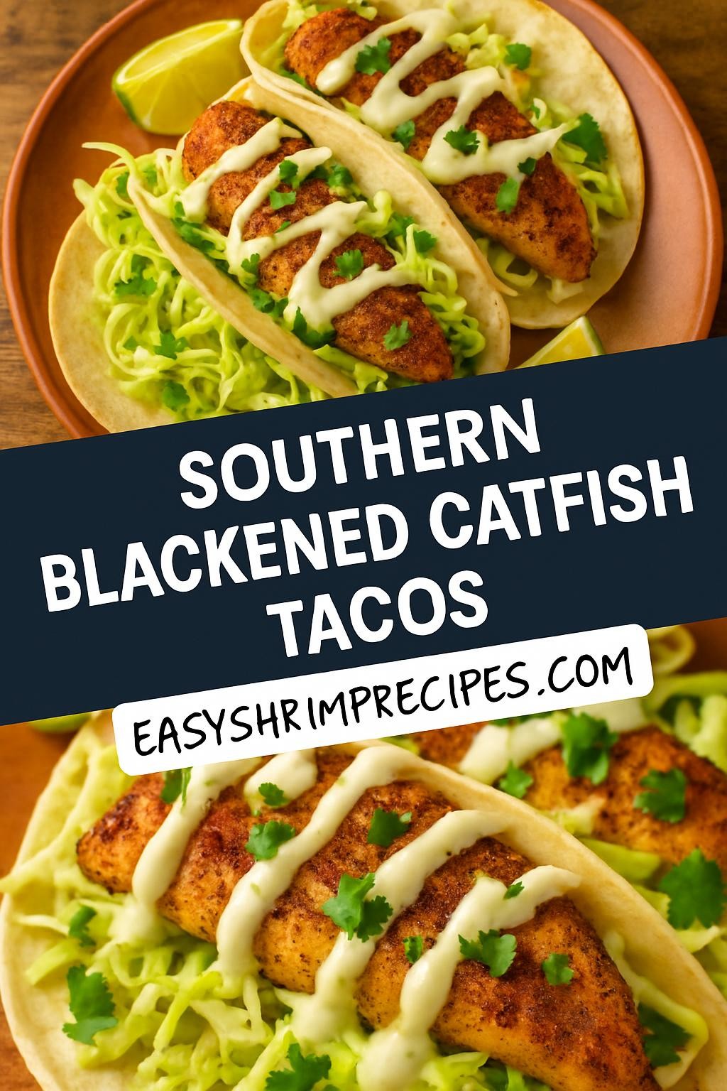 Southern Blackened Catfish Tacos