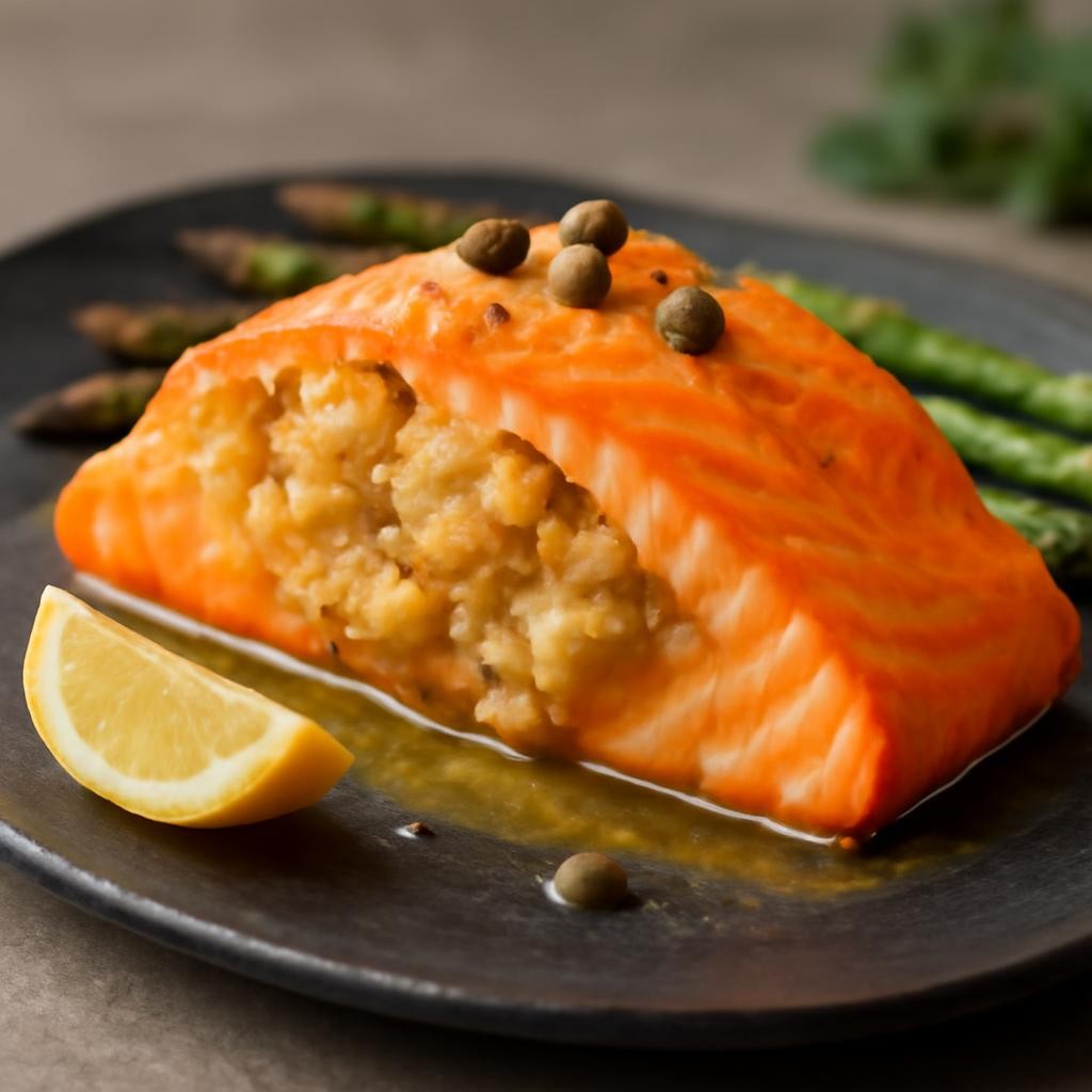 Crab Stuffed Salmon