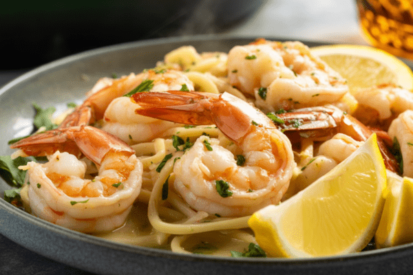 easy Garlic Butter Baked Shrimp