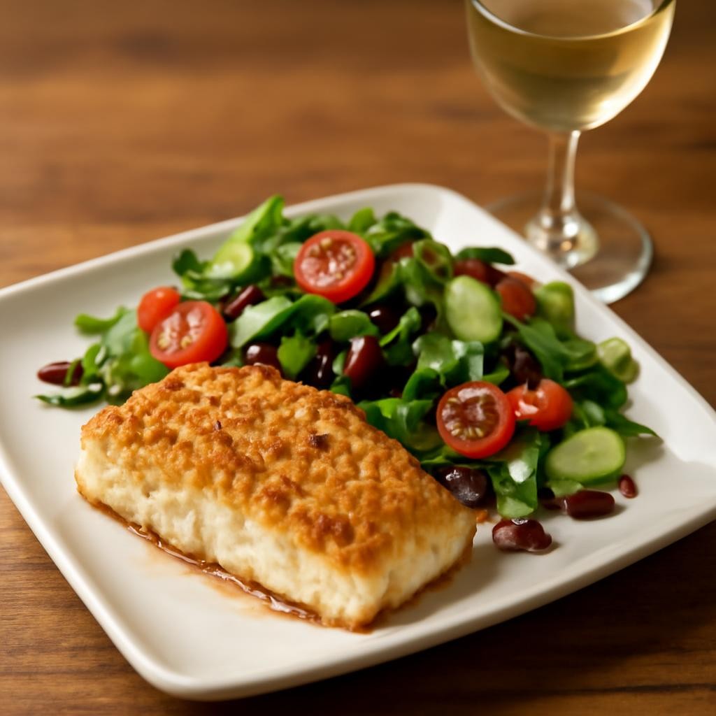 Garlic Crusted Cod Fish