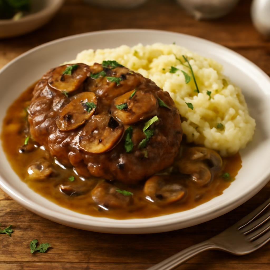 Salisbury Steak with Mushroom Gravy