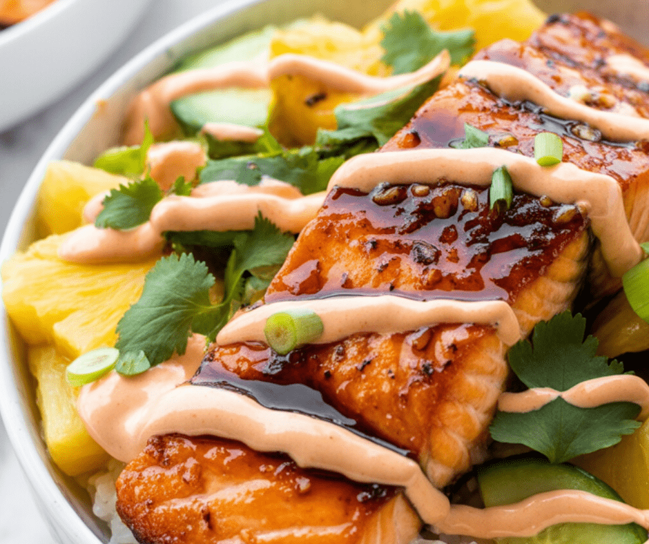 easy Salmon Bowls