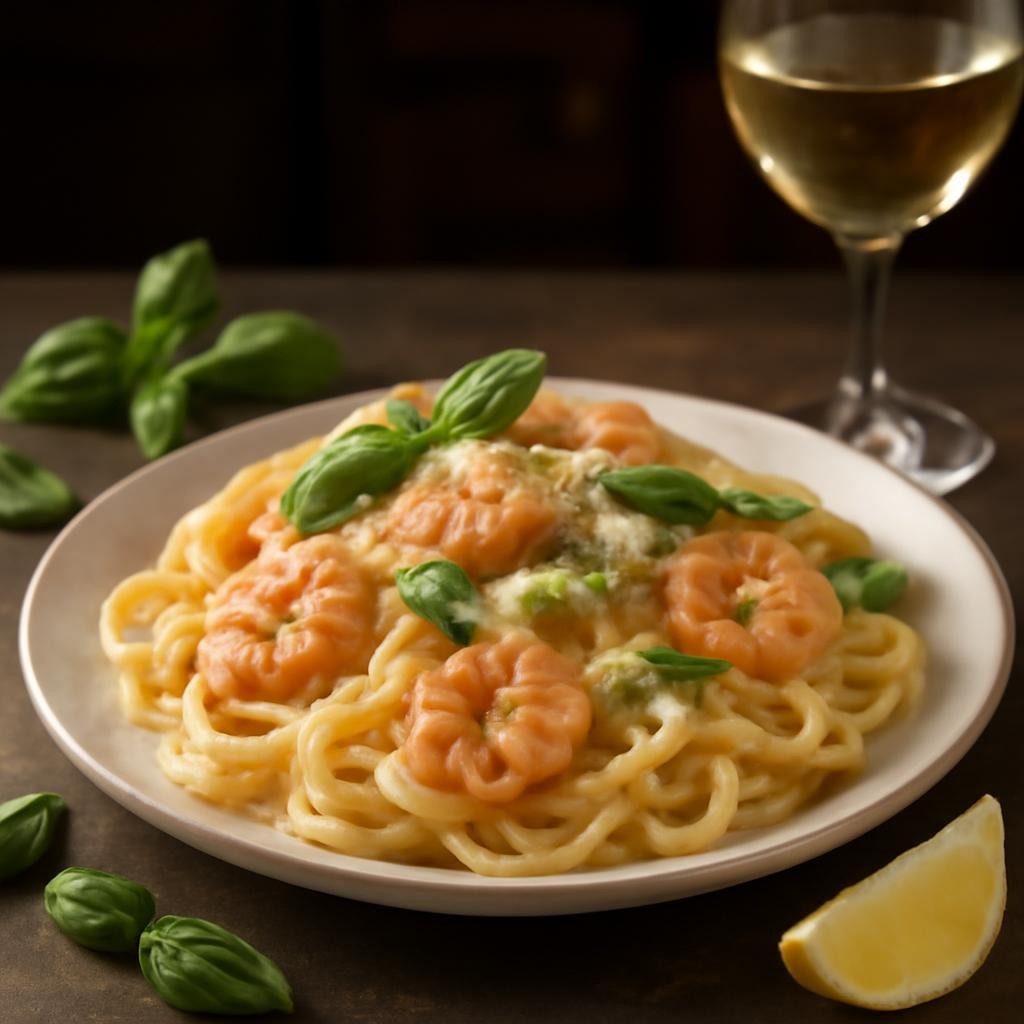 Shrimp Fettuccine Alfredo recipe