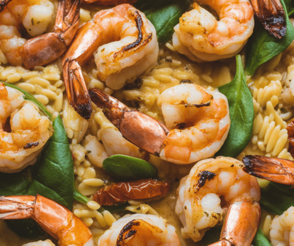 easy Shrimp Orzo