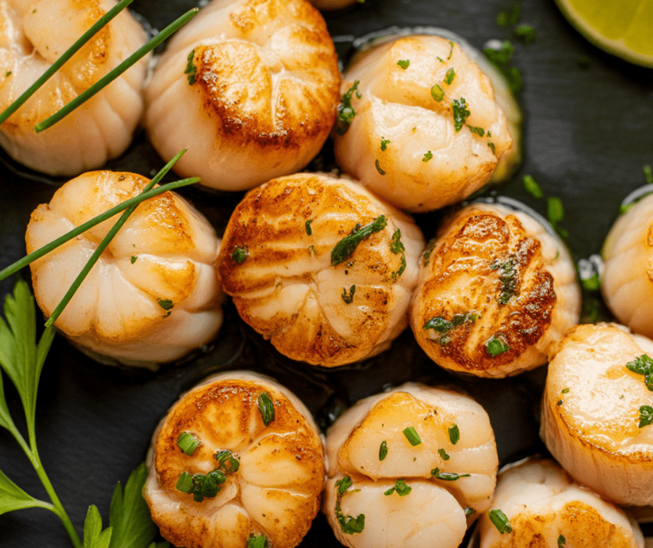 easy Smoked Scallops With Garlic