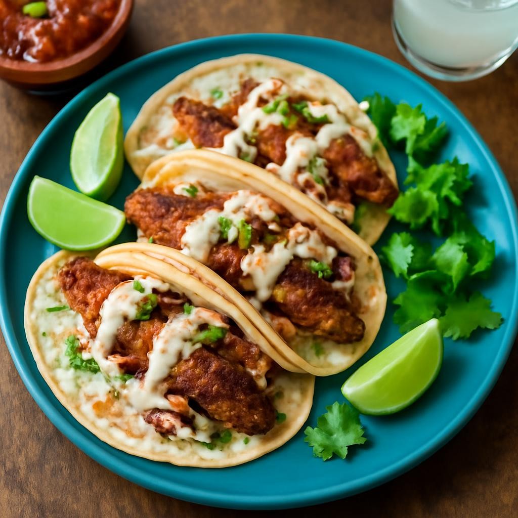 Southern Blackened Catfish Tacos