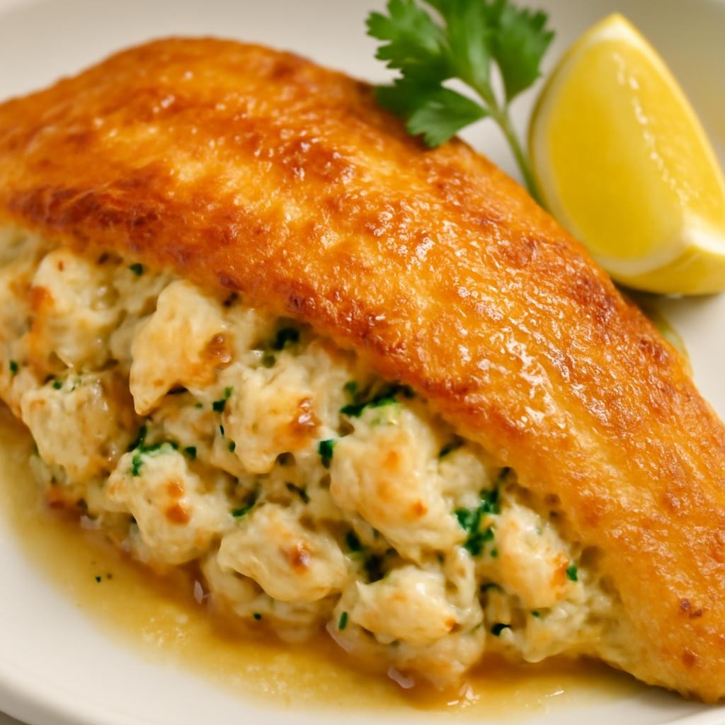 Crabmeat Stuffed Catfish