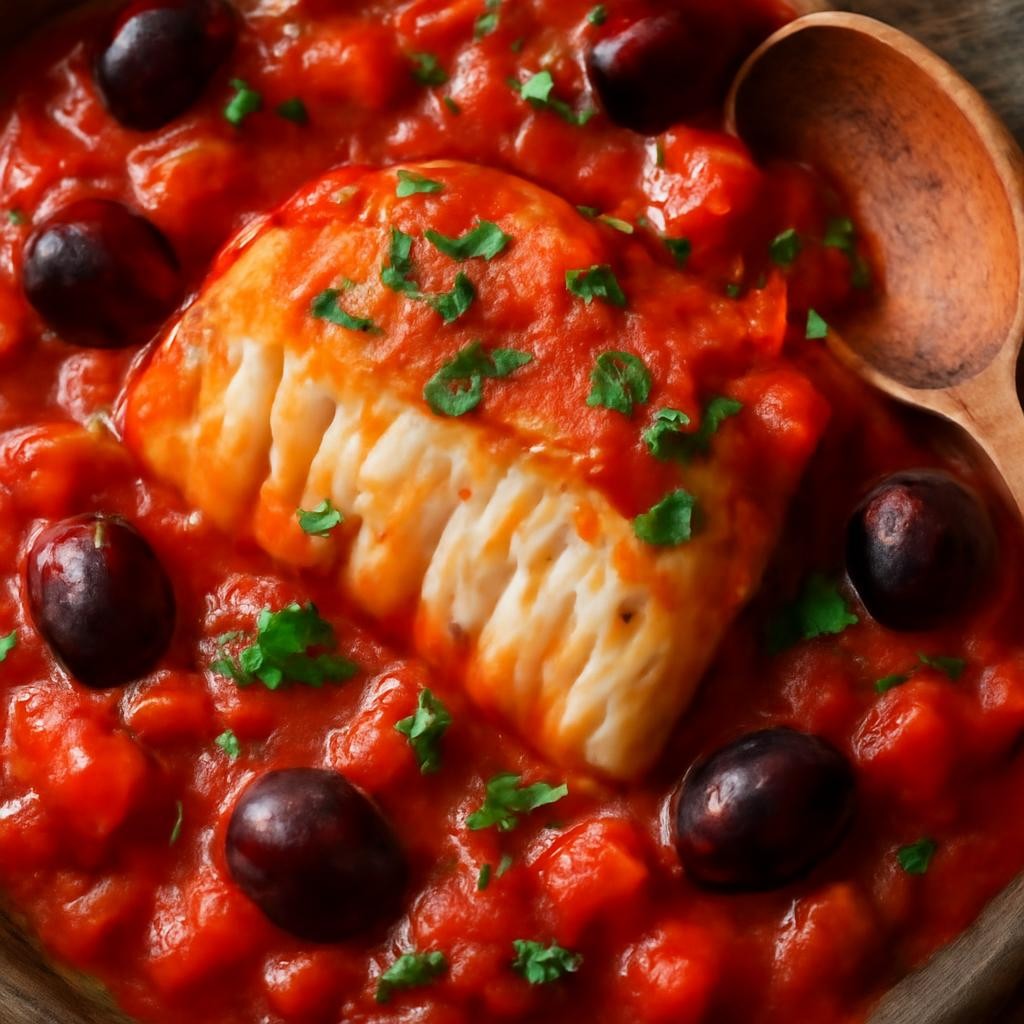 Mediterranean Cod with Tomatoes