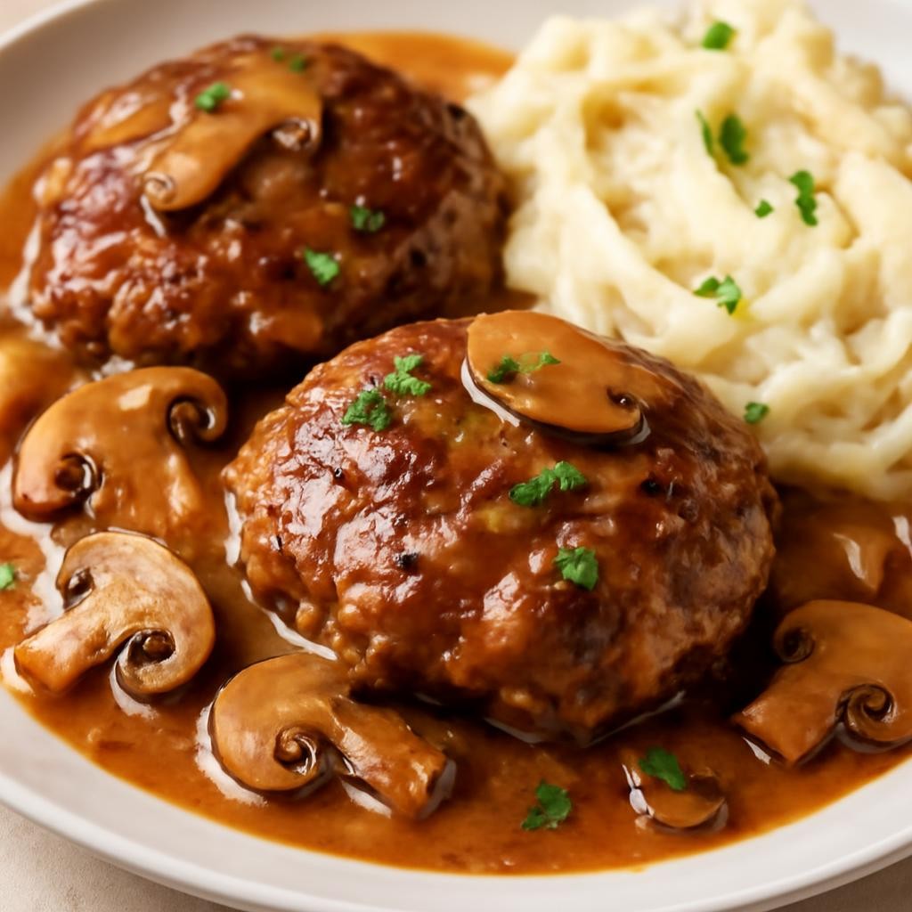 Salisbury Steak with Mushroom Gravy