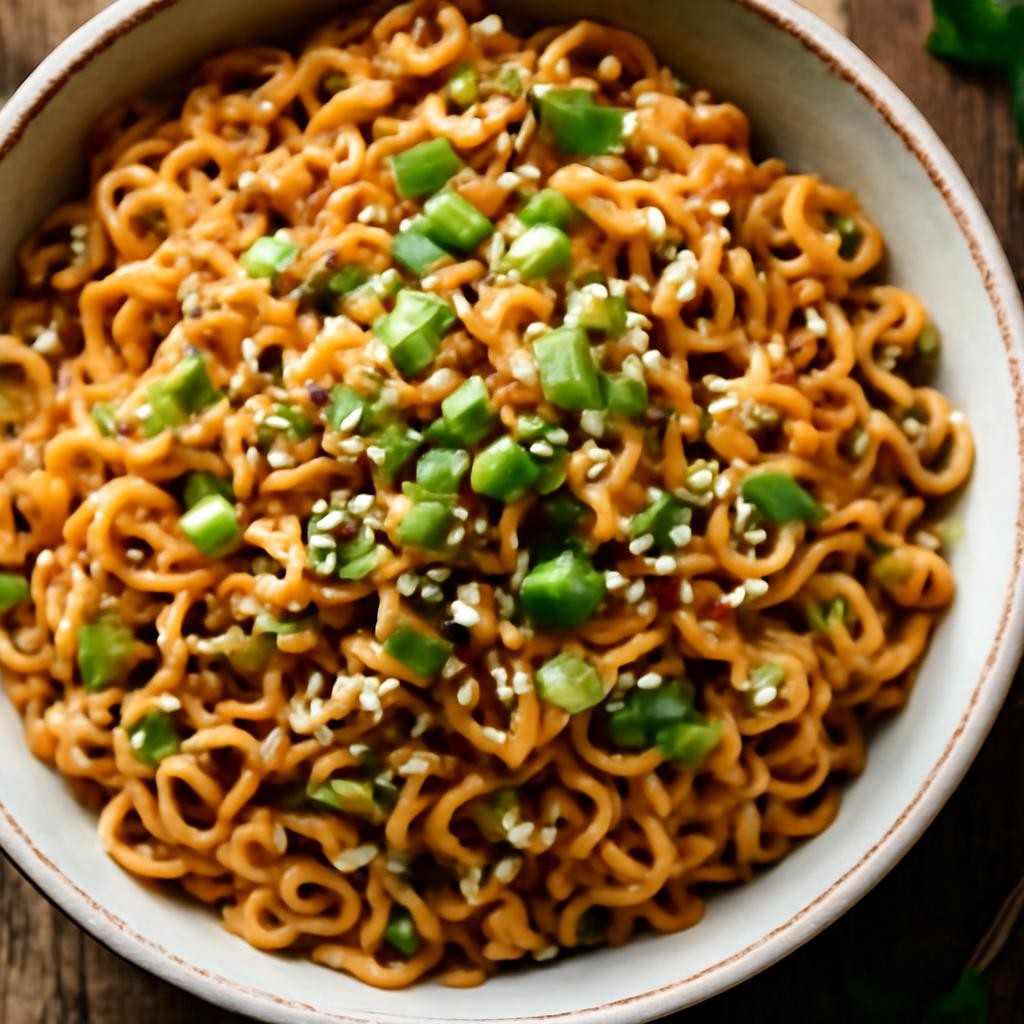 Sesame Garlic Ramen Noodles