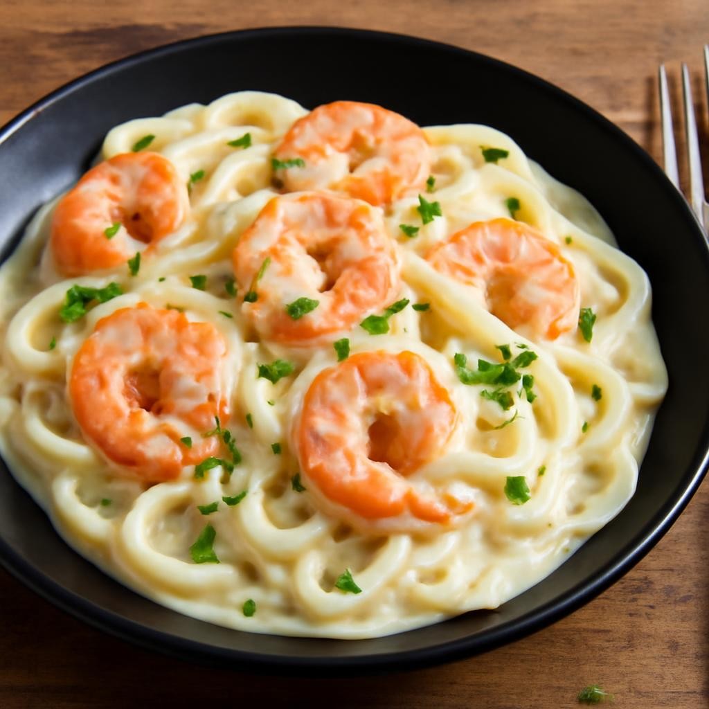Shrimp Fettuccine Alfredo recipe